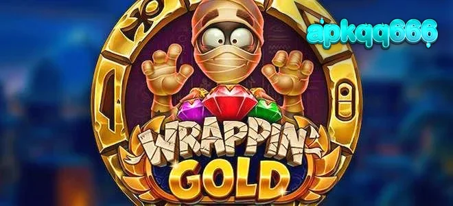 Tampilan visual karakter mumi dalam permainan slot Wrappin Gold